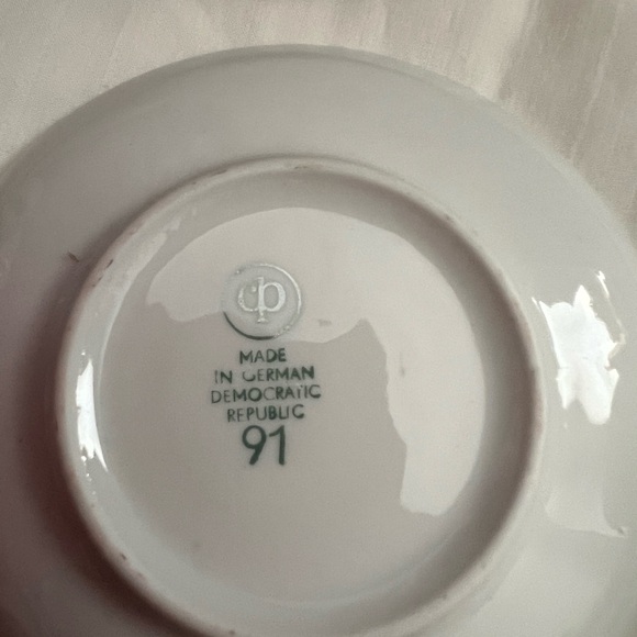 NIB VTG CP COLDITZ  6 PORCELAIN ESPRESSO CUPS/SAUCERS-GERMAN DEMOCRATIC REPUB - Picture 6 of 13